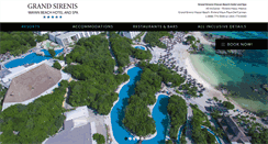 Desktop Screenshot of grandsirenismayanbeach.com