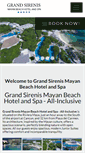 Mobile Screenshot of grandsirenismayanbeach.com