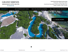 Tablet Screenshot of grandsirenismayanbeach.com